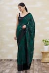 Buy Kommal Sood Green Georgette Sequins Embellished Saree Online at Aza Fashions Buy_Kommal Sood_Green Georgette Sequins Embellished Saree _Online_at_Aza_Fashions
