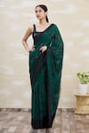 Shop Kommal Sood Green Georgette Sequins Embellished Saree Online at Aza Fashions Shop_Kommal Sood_Green Georgette Sequins Embellished Saree _Online_at_Aza_Fashions