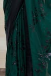 Kommal Sood Green Georgette Sequins Embellished Saree at Aza Fashions Kommal Sood_Green Georgette Sequins Embellished Saree _at_Aza_Fashions