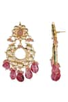 Chhavi's Jewels_Pink Kundan Chandbalis _Online_at_Aza_Fashions