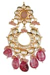 Buy_Chhavi's Jewels_Pink Kundan Chandbalis _Online_at_Aza_Fashions