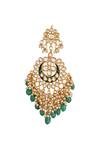 Buy_Chhavi's Jewels_Gold Plated Kundan Chandbalis _Online_at_Aza_Fashions