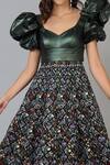 Buy_Geisha Designs_Black Embroidery V Neck Gown  _Online_at_Aza_Fashions