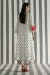 Shop_Rajiramniq_White Cotton Silk Embroidery Round Printed Kurta Set _at_Aza_Fashions