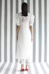 Shop_Rajiramniq_White Cotton Silk Embroidery Round Organic Kurta And Pant Set _at_Aza_Fashions