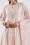 Shop_Abbaran_Pink Cotton Silk Round Printed Anarkali Set _Online_at_Aza_Fashions