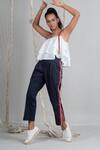 Buy_Chillosophy_Blue Poplin Striped Pant  _at_Aza_Fashions