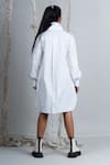 Shop_Chillosophy_White Poplin Straight-fit Dress_at_Aza_Fashions