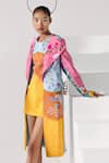 Buy_Limerick By Abirr N' Nanki_Multi Color Crepe Open Printed Jacket _at_Aza_Fashions