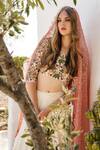 Buy_Shruti Sancheti_White Silk Lehenga Set_Online_at_Aza_Fashions