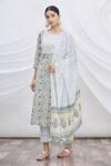 Buy_Aryavir Malhotra_Blue Cotton Printed Kurta Set_Online_at_Aza_Fashions
