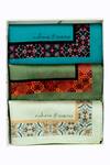 Buy_Rabani & Rakha_Multi Color Printed Pocket Square Gift Box (Set of 3)_at_Aza_Fashions