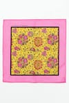 Shop_Rabani & Rakha_Multi Color Printed Pocket Square Gift Box Set Of 3 _at_Aza_Fashions