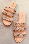 Buy_Daisie_Brown Animal Print Triple Strap Flats _at_Aza_Fashions