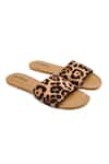 Buy_Daisie_Brown Leopard Print Sliders _at_Aza_Fashions