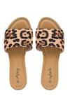 Daisie_Brown Leopard Print Sliders _Online_at_Aza_Fashions