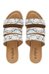 Daisie_White Animal Print Flats _Online_at_Aza_Fashions