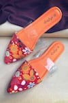 Buy_Daisie_Red Printed Mules _at_Aza_Fashions