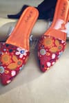 Buy_Daisie_Red Printed Mules _Online_at_Aza_Fashions