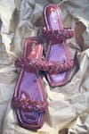 Shop_Daisie_Purple Braided Flats _at_Aza_Fashions