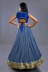 Shop Divya Kanakia Blue Raw Silk U Neck Sequins Embellished Lehenga Set at Aza Fashions Shop_Divya Kanakia_Blue Raw Silk U Neck Sequins Embellished Lehenga Set _at_Aza_Fashions