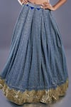 Shop Divya Kanakia Blue Raw Silk U Neck Sequins Embellished Lehenga Set Online at Aza Fashions Shop_Divya Kanakia_Blue Raw Silk U Neck Sequins Embellished Lehenga Set _Online_at_Aza_Fashions