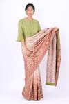 Buy_I am Design_Purple Silk Round Saree With Blouse _Online_at_Aza_Fashions
