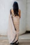 Shop_Juanita by Shubhda_Off White Handwoven Tissue Silk Saree _at_Aza_Fashions