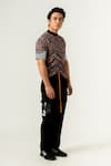 Siddhant Agrawal_Multi Color Poly Lycra Printed Torment T-shirt  _Online_at_Aza_Fashions