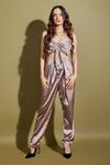 Buy_Asra_Purple Satin Co-ord Pant Set _at_Aza_Fashions