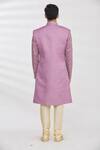 Shop_RNG Safawala_Purple Jacket And Achkan Blended  Pant Dupion Longline & Set _at_Aza_Fashions