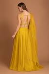 Shop House Of Tushaom Yellow Raw And Organza Sequin, Thread & Cutdana Round Lehenga Set at Aza Fashions Shop_House Of Tushaom_Yellow Raw And Organza Sequin, Thread & Cutdana Round Lehenga Set _at_Aza_Fashions