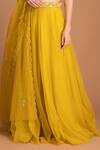 Buy House Of Tushaom Yellow Raw And Organza Sequin, Thread & Cutdana Round Lehenga Set Online at Aza Fashions Buy_House Of Tushaom_Yellow Raw And Organza Sequin, Thread & Cutdana Round Lehenga Set _Online_at_Aza_Fashions