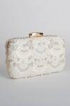 Buy_Adora By Ankita_White Beads, Pearls Poly Silk Clutch With Sling _Online_at_Aza_Fashions