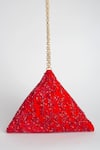 Shop_Adora by Ankita_Red Cutdana And Sequin Poly Silk Embellished Polti Bag _at_Aza_Fashions