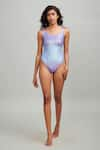 Shop_Dash and Dot_Purple Outer 78% Recycled Polyester Embellished Sequins Swimsuit  _Online_at_Aza_Fashions