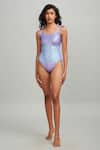 Shop_Dash and Dot_Purple Outer 78% Recycled Polyester Embellished Sequins Swimsuit  _at_Aza_Fashions