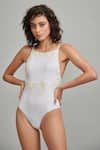 Buy_Dash and Dot_White Outer 78% Recycled Polyester Embroidered Floral Round Swimsuit  _at_Aza_Fashions