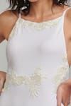 Shop_Dash and Dot_White Outer 78% Recycled Polyester Embroidered Floral Round Swimsuit  _Online_at_Aza_Fashions