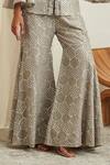 Shop_Twenty Nine_Grey Georgette Mirror Work Embellished Sharara Pant _Online_at_Aza_Fashions