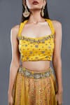 Buy Divya Kanakia Yellow Net And Raw Silk Beads & Thread, Patola Print, Sequin Square Lehenga Set Online at Aza Fashions Buy_Divya Kanakia_Yellow Net And Raw Silk Beads & Thread, Patola Print, Sequin Square Lehenga Set _Online_at_Aza_Fashions
