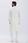 Shop_Aham-Vayam_White Cotton Blend Sequins Whirlpool Embellished Kurta Set _at_Aza_Fashions