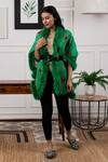 Buy Rhe-Ana Green Print Pleated Shawl at Aza Fashions Buy_Rhe-Ana_Green Print Pleated Shawl _at_Aza_Fashions