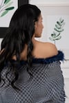 Rhe-Ana_Blue Print Faux Fur Shawl _at_Aza_Fashions