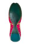 Imlee Jaipur_Pink Embroidered Sitare Lattice Work Juttis _at_Aza_Fashions