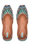 Buy_Imlee Jaipur_Black Embroidered Mandala Juttis _at_Aza_Fashions