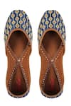 Buy_Imlee Jaipur_Blue Gota Patti Embroidered Juttis _at_Aza_Fashions