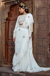 Shweta Aggarwal_White Upada Silk And Georgette Thread & Cutdana Embroidered Blouse & Sharara Set _Online_at_Aza_Fashions
