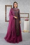 Shop_Talking Threads_Purple Indira Silk Brocade Jacket_Online_at_Aza_Fashions