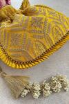 Amyra_Yellow Embroidery, Sequins Polti Bag_Online_at_Aza_Fashions